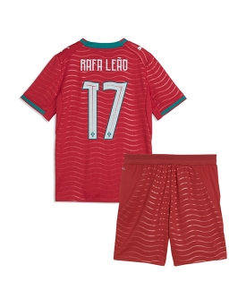 Billige Fotballdrakt Portugal Rafael Leao #17 Replika Hjemmedraktsett Barn VM 2026 Kortermet (med bukser)